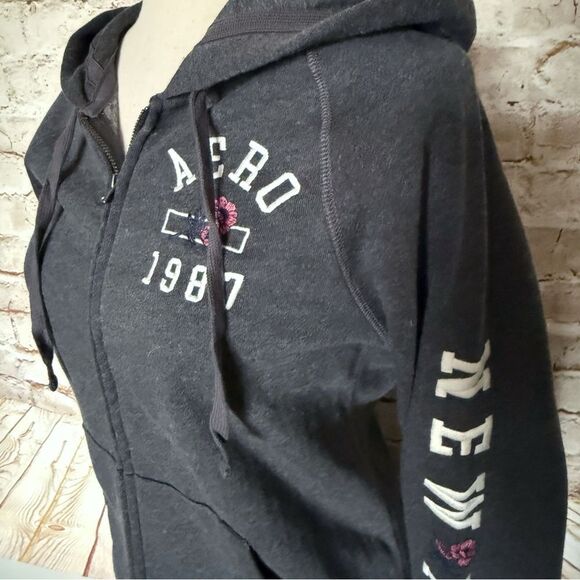 Aeropostale New York zip up hoodie jacket - Picture 3 of 6